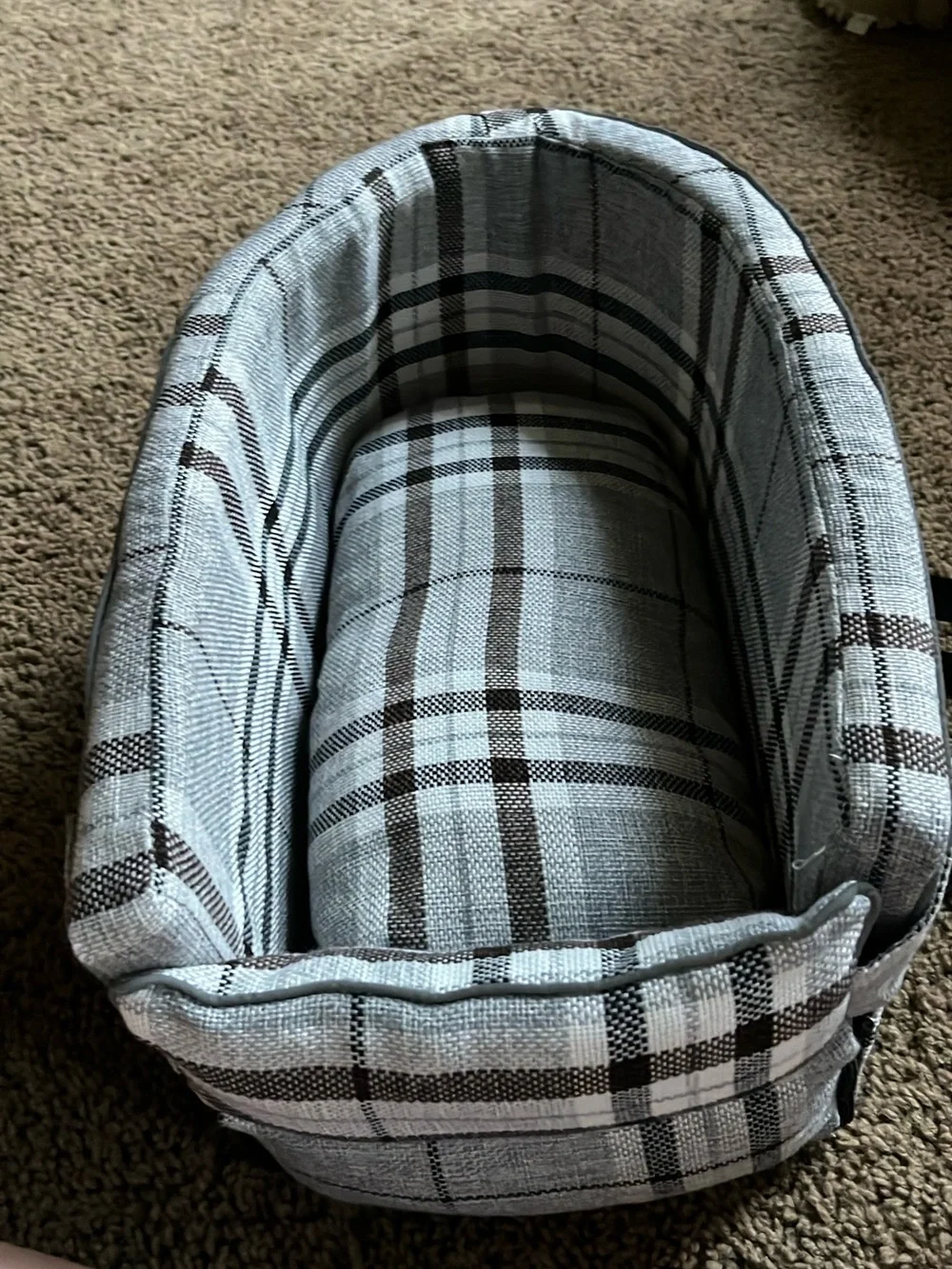 Portable center console seat and Carrier with soft washable cushion